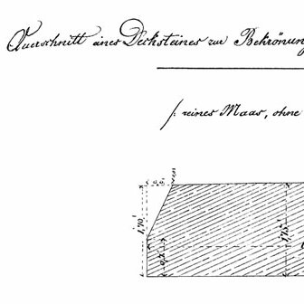 Zeichnung Deckstein | um 1844 | Quelle: DB Museum Nürnberg