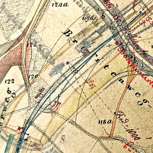 Land register plan | around 1848 | Source: DB Museum Nuremberg