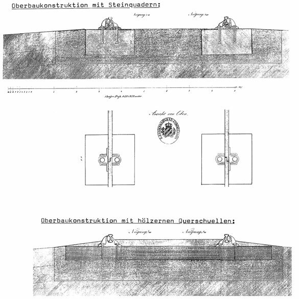 Oberbauzeichnung | um 1835–1924 | Quelle: Slg. Roland Fraas