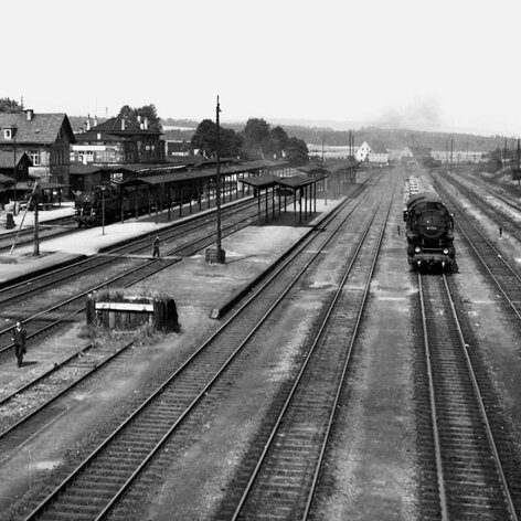Bahnhof Neuenmarkt | um 1955 | Quelle: Slg. Steffen Lüdecke
